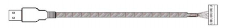 ATM 기계 부품 009-0026203 바이오메트릭 USB 하너스, 1500MM