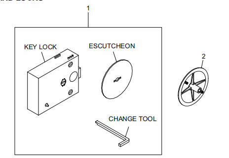 ATM 기계 부품 STANDARD LOCKS 009-0022660 445-0744803